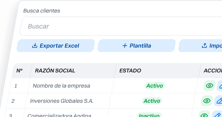 Vista de la app: una sola plataforma
